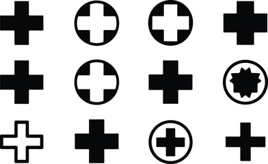 Obraz premium medical cross icon