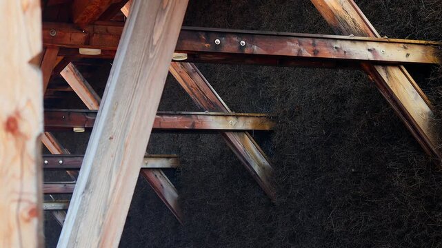 a historic german salt works wall 4k 25fps video