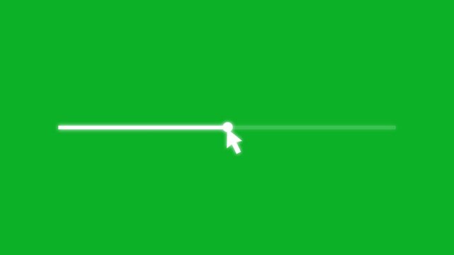 Mouse cursor slide over click volume up button on black Background. Mouse Cursor Clicks Volume Up. Device Screen View of Cursor Sliding Increase Sound to Music Song Track or Video Media Player.