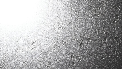 Obraz premium Silver Textured Surface with Cracks and Puddles image
