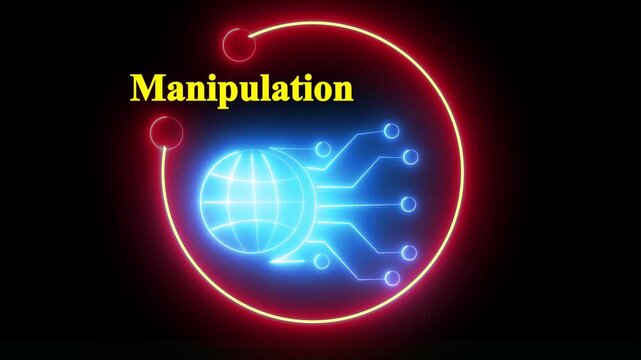 Manipulator concept vector illustration. Puppet master hands
