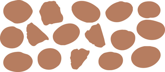 Grilled potato isolated