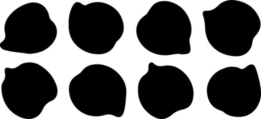 Black chickpeas isolated on white background, full depth of field,