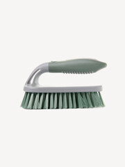 a brush with a handle for cleaning rooms, a photo on a white background