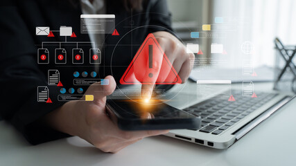 Cybersecurity threat alert system detects potential intrusions, monitors abnormal activity, and...