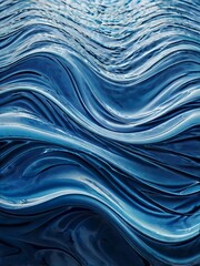 Abstract blue background with waves