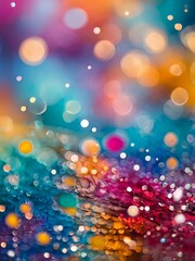 Abstract colorful background with bokeh