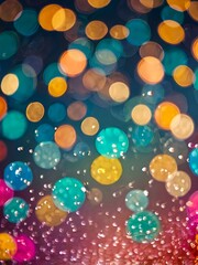 Abstract colorful background with bokeh