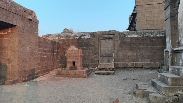 21 January 2026, Shikhar Shingnapur, The memorial of Chhatrapati Shivaji Maharaj Near Shingnapur Temple, Shingnapur is an important religious place in Satara, Maharashtra, India.