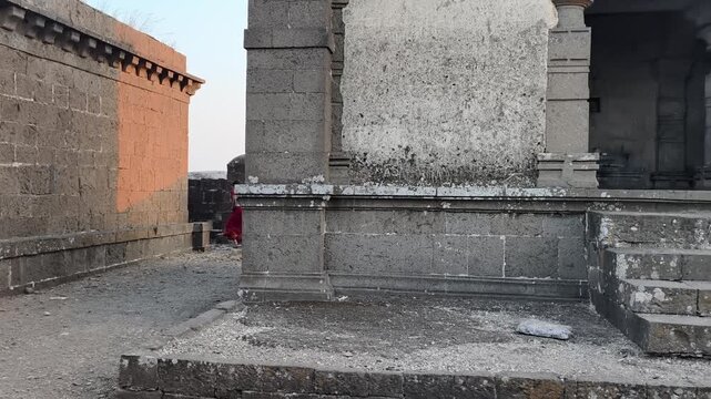 21 January 2026, Shikhar Shingnapur, The memorial of Chhatrapati Shivaji Maharaj Near Shingnapur Temple, Shingnapur is an important religious place in Satara, Maharashtra, India.