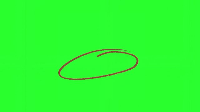 Highlight key information or circle a specific product with this dynamic red circle and arrow animation on a clean green background.
