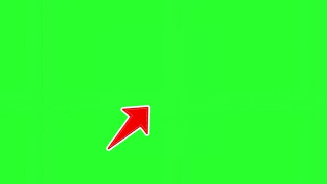 Use this animated red arrow pointing down to draw instant attention to your links, buttons, or important details in your next video project.
