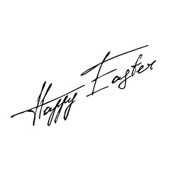 Happy Easter handwritten