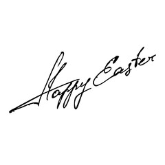Happy Easter handwritten