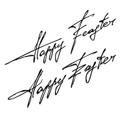Happy Easter handwritten