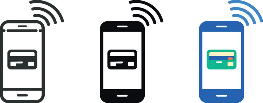 Paying instantly illustrated by a smartphone icon with a radiating signal mark conveying tap to pay contactless payment action &mdash;