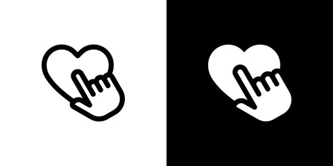 Obraz premium Testimonial icon concept with flat Black White Background. Vector illustration.