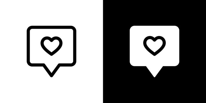 Feedback icon concept with flat Black White Background. Vector illustration.