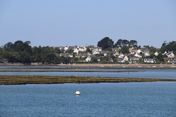 Ile aux Moines island from the sea, France 
