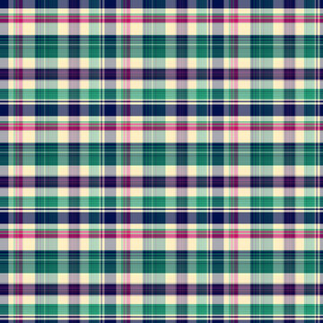 Cats in Paris Plaid Seamless Repeat