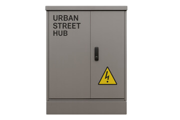 Urban street hub electrical cabinet distributing power