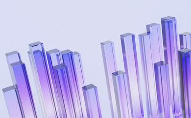 Abstract pastel background. Gradient glass Creative modern holographic technology wallpaper digital futuristic hologram banner graphic design minimal style. 3d rendering