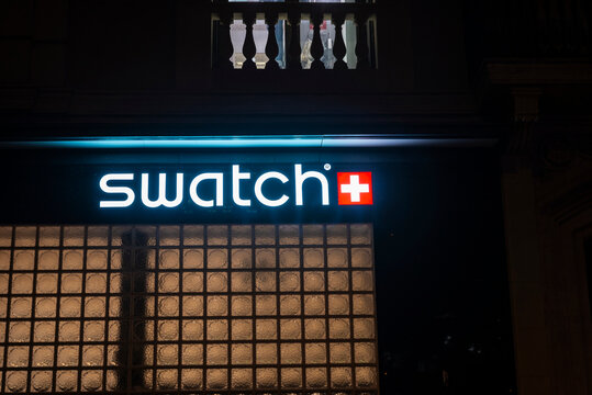 Swatch watch store in Barcelona, Catalonia, Spain
