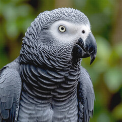Obraz premium Grey Parrot bird