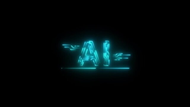 AI tool for Technology smart robot science and artificial intelligence technology, and innovation futuristic and connection for providing access to information and Motion graphics of AI concept