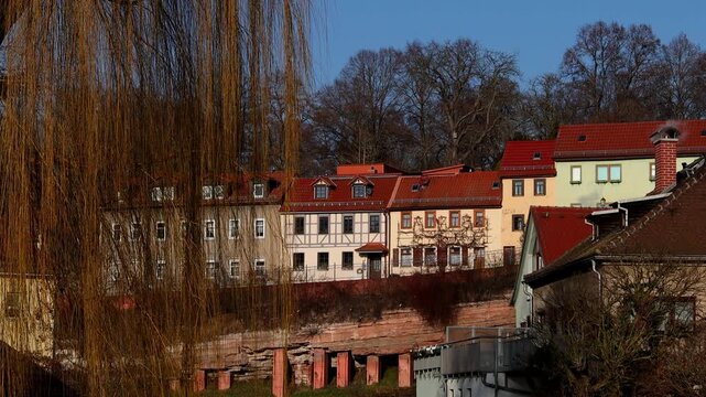 historic city stadtroda in thuringia germany 4k 25fps video