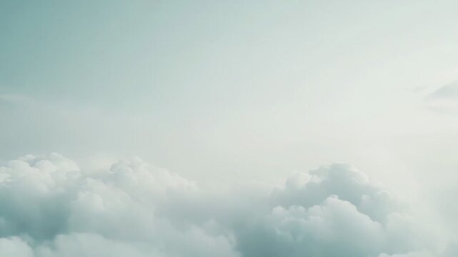 Cloudscape creating a peaceful and serene environment, representing concepts of freedom, spirituality, dreaming, and tranquility with ample copy space