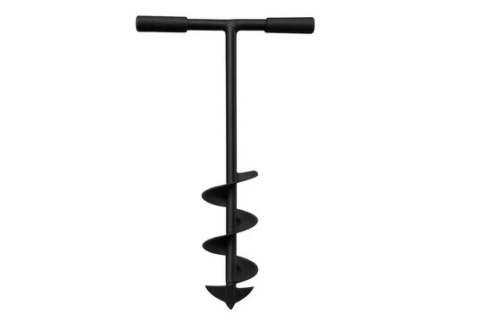Manual earth auger planting tool for gardening