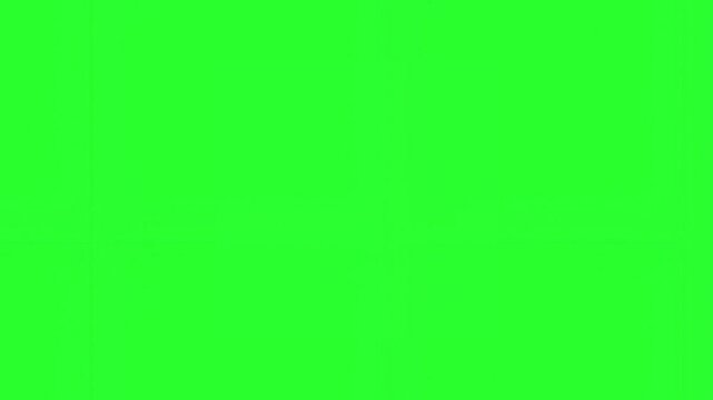 Red hand-drawn circle animation looping on a green screen to highlight content