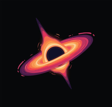 Stylized Black Hole Space Vorte