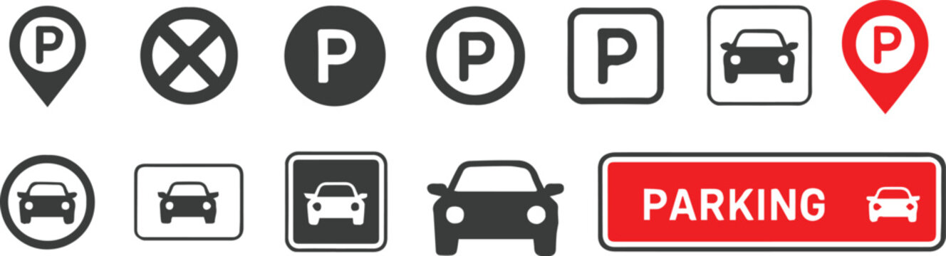 parking map pin p marker car parking prohibition no parking symbol
