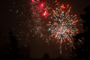 fireworks and firecrackers at the end of last year