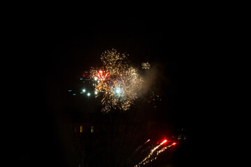 fireworks and firecrackers at the end of last year
