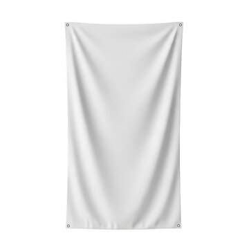 Blank white banner