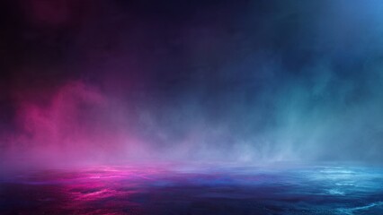 Obraz premium Dramatic background with pink and blue fog