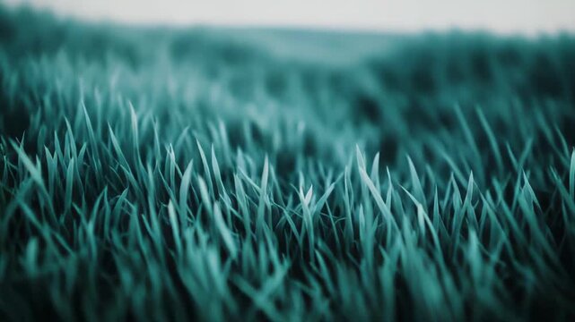 Lush green grass blades sway gently, creating a close up, organic pattern perfect for nature themed designs, environmental concepts, and serene backgrounds