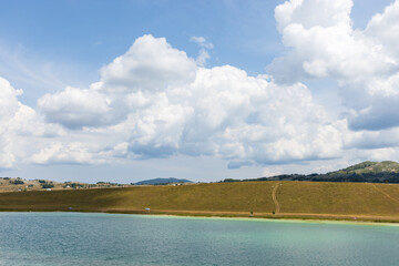 Obraz premium Landscape photography featuring Vrazje lake coast placed in Durmitor National Park