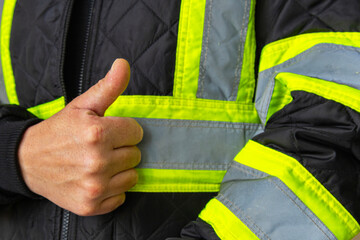 Reflective Safety Jacket Sleeve Detail