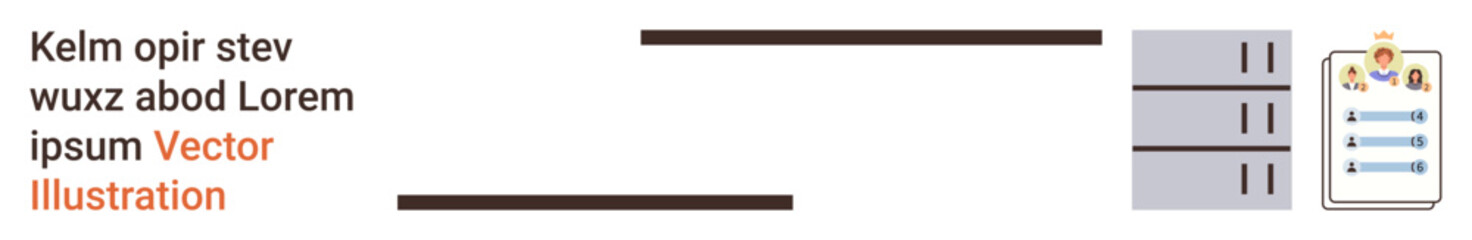 Data management, information storage, database organization, workflow system, technology solutions, efficiency. Server racks and clipboard with checklist. Data management and information storage © robu_s