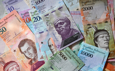 Obraz premium a current banknotes from Venezuela