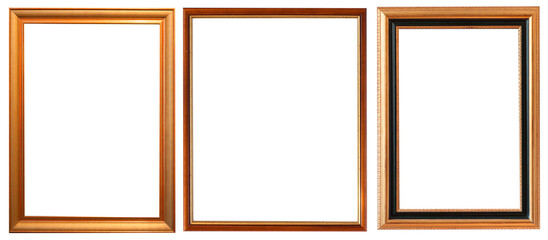 set of isolated picture frames gallery exhibition interior