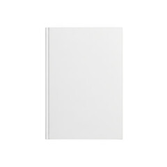 Fototapeta premium Blank white book cover isolated on transparent background