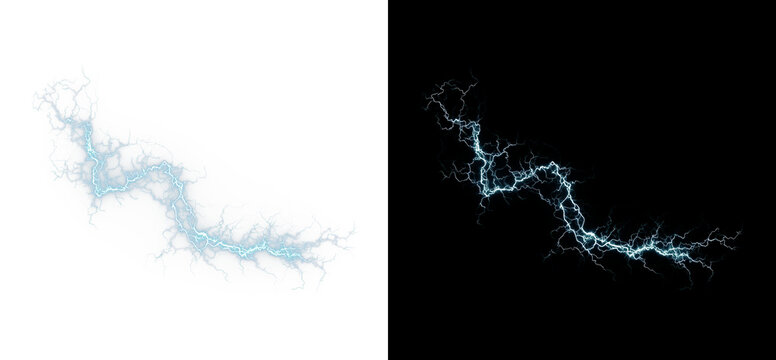 Neon Blue Lightning Energy Effect