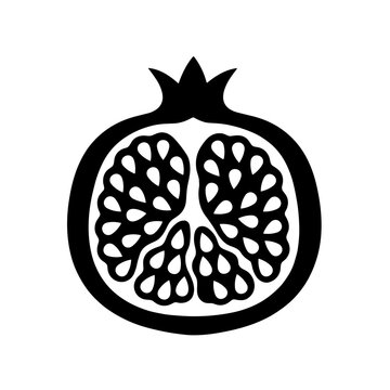 vector illustration of a pomegranate fruit