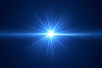 Naklejka premium Sparkling blue light effect, lens flare