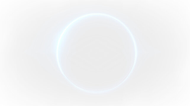 Bright blue circle on a transparent background with a glowing outline and no distinct inner details appearing